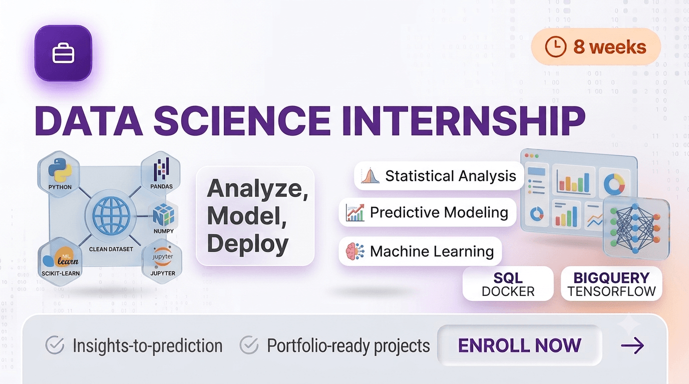 Data Science Internship cover